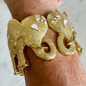 Lilly Pulitzer Gold Elephant Cuff